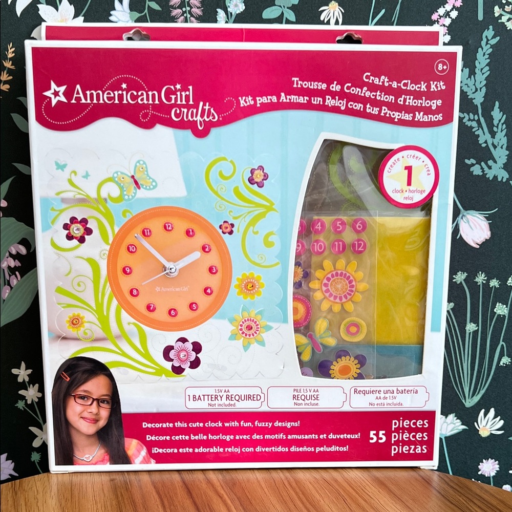 Retro AMERICAN GIRL New In Box Craft a Clock Kit!! Ages 8+ 2011
